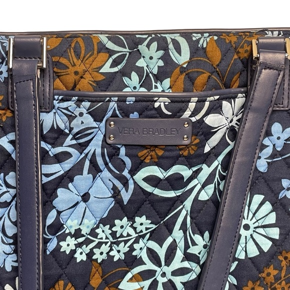 Vera Bradley Java Floral Tote/Laptop/Shoulder Bag Purse Quilted 12.5 x 14.5 - Picture 3 of 16